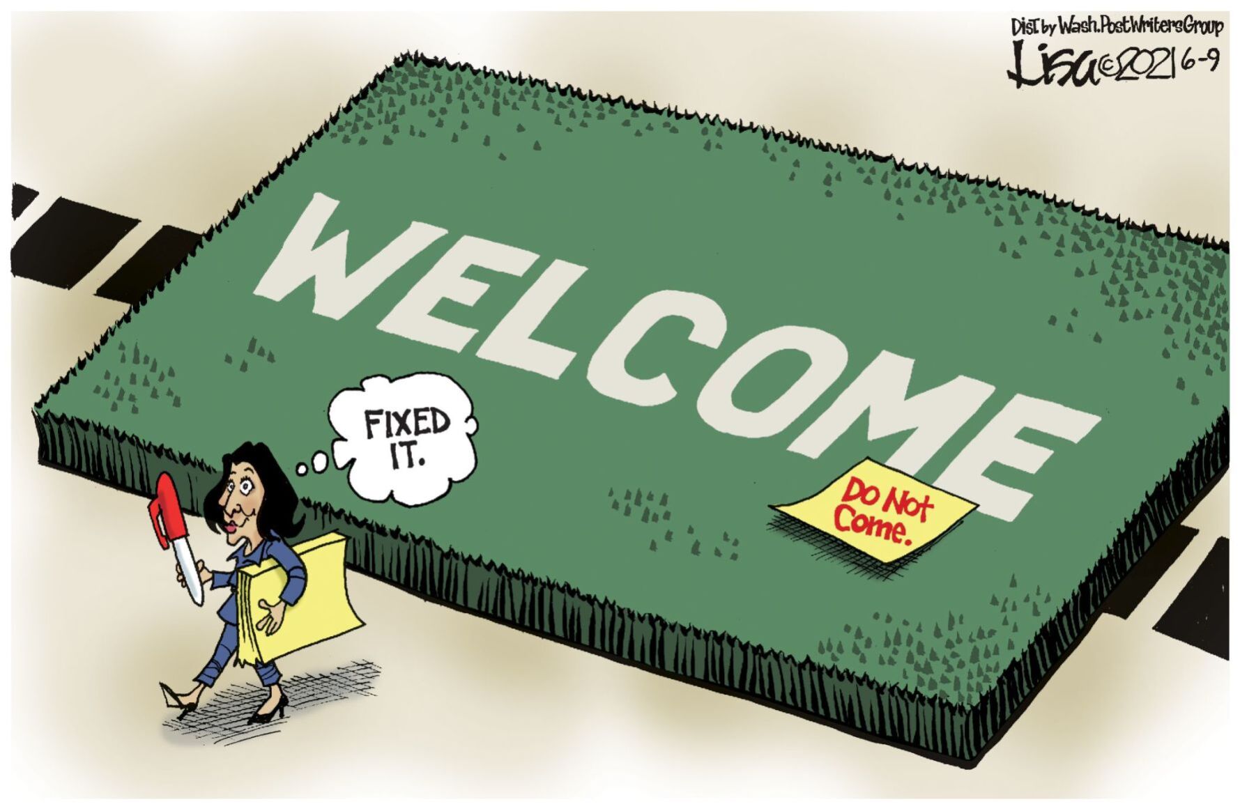 Lisa Benson cartoon